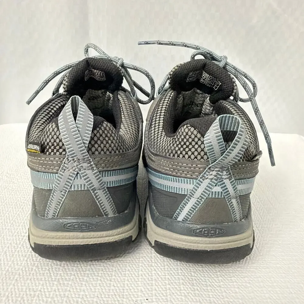 Keen Targhee III Shoes Womens Size 7 Waterproof Hiking Gray Blue Leather